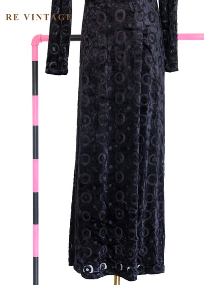 圓的哲學 - 紫光絨布長洋裝4