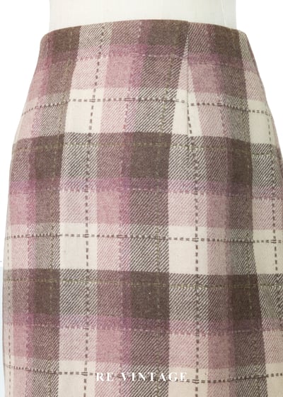 柔柔粉霧棕格紋流蘇短裙（26“）7