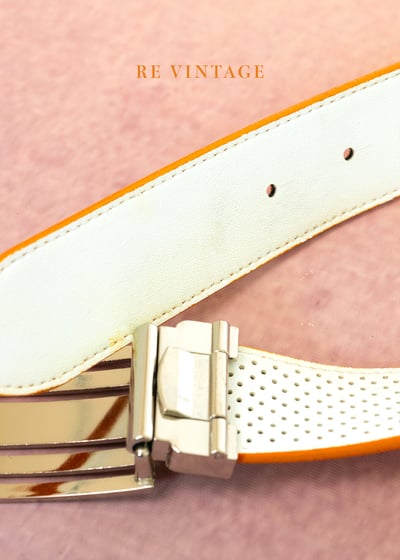 亮橘色造型皮帶4