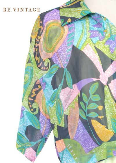 果凍馬卡龍色植物園襯衫4