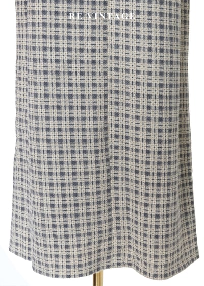 質感單品 - 漫步時光英倫經典細格紋長裙（28"）9