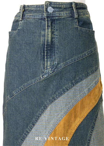 冬日午後一抹陽光一朵小花丹寧裙（27"）3