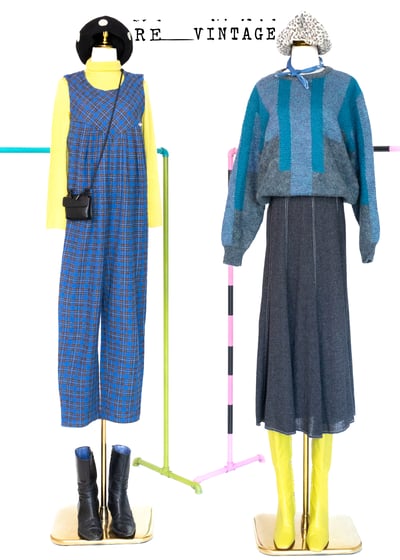 薄款黃綠色花花圖騰高領針織上衣3