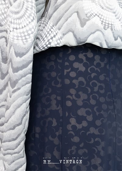 花兒美人魚深藍色高腰裙（25"）10