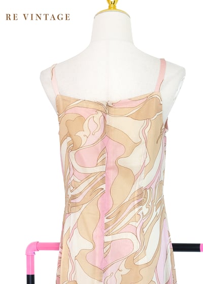 草莓咖啡流動線條細肩帶洋裝12