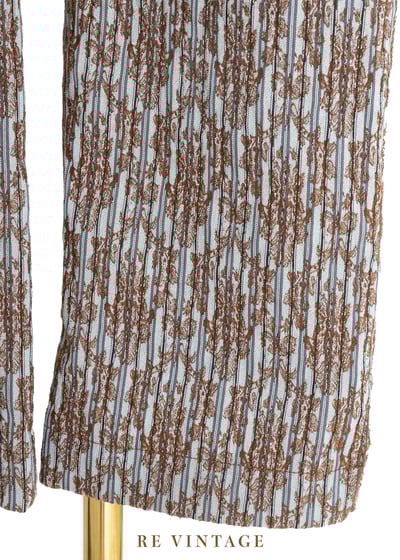 雙印花古典氣質中腰直筒褲（25"）5