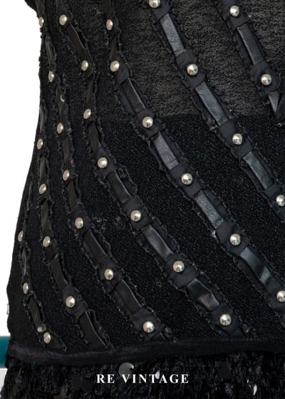 銀光微光脈絡黑系背心6