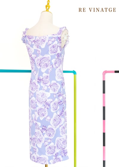 紫色玫瑰唯美浪漫洋裝5