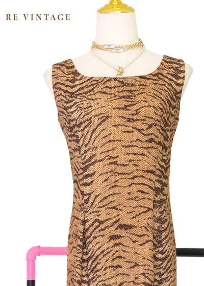 虎斑狂野優雅長洋裝3