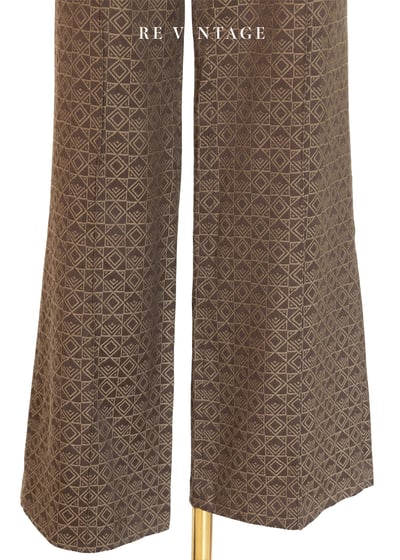 『歐洲寶物』質感單品 - 巧克力色方塊中腰直筒褲5