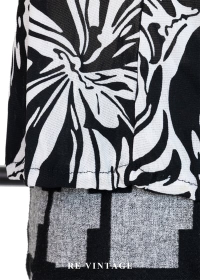 黑白流動藝術繞頸背心9