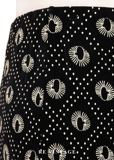 奶黃孔雀眼波點長裙（26-30"）5