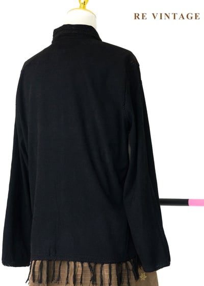 流浪地圖 - 個性拼接流蘇上衣11