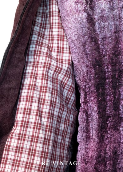微醺梅洛酒水洗菱格紋夾克外套11