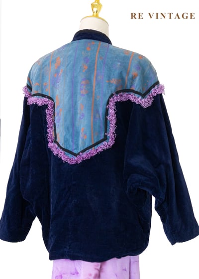 深藍薰紫異國夢境外套11