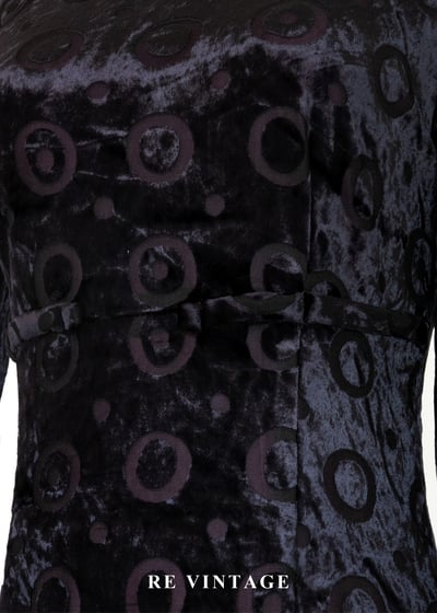 圓的哲學 - 紫光絨布長洋裝9