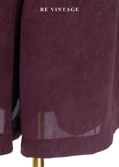 酒紅斑駁紋路高腰寬版五分褲（29"）6