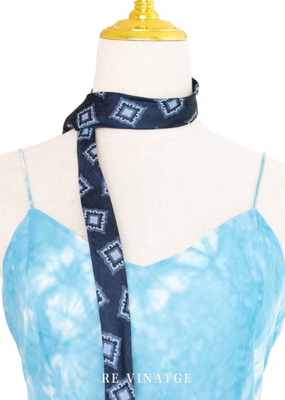 水藍の天空藍染細肩帶洋裝7