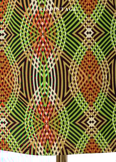 迷幻秩序幾何相撞短裙（27"）4