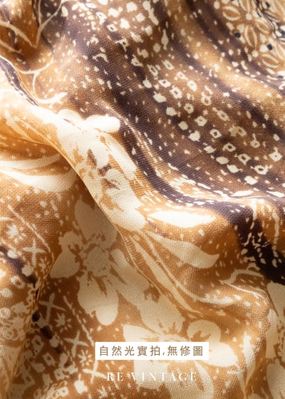 Cappuccino 斜紋小花垂墜領細肩帶洋裝16