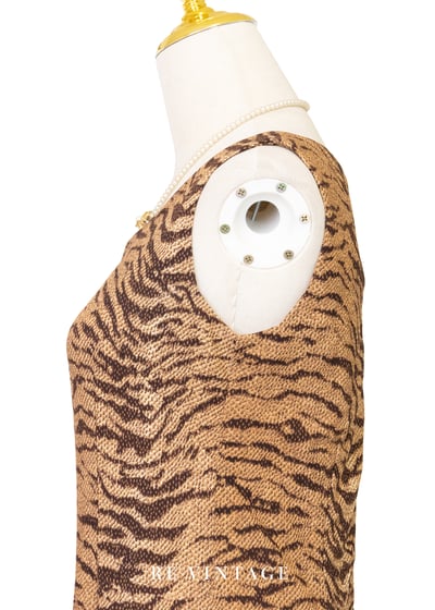 虎斑狂野優雅長洋裝9