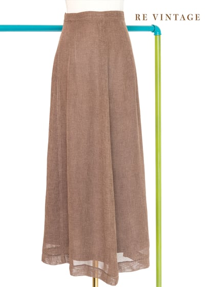 質感單品 - Brown Sugar 麻料手感高腰長裙（24"）1