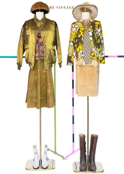 極光戰機 - 金黃橄欖光澤夾克外套2