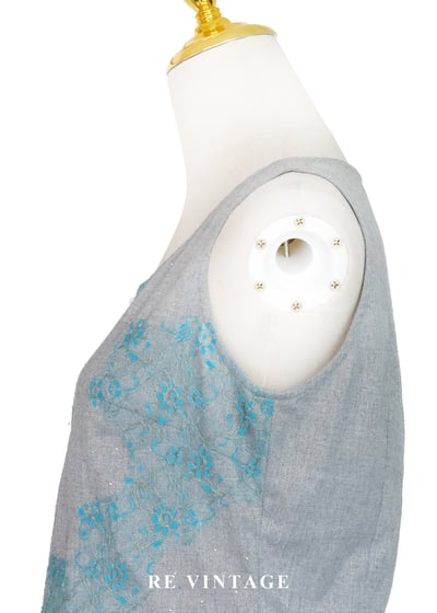 繁花詩篇 - 湖水藍精緻蕾絲背心6