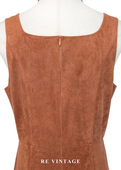 溫潤南瓜橘拼色洋裝13