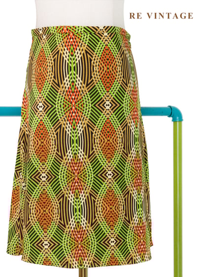 迷幻秩序幾何相撞短裙（27"）1