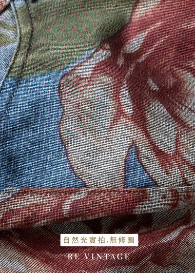 復古牡丹綠葉牛仔美裙（28"）15