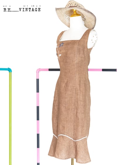 奧地利製- 超美的摩卡宗嬉皮洋裝11