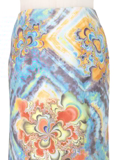 液態宇宙迷幻漩渦及膝裙（25"）3