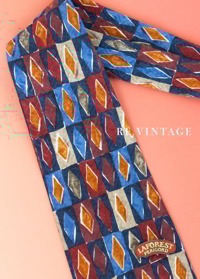 彩色Poker方塊領帶4