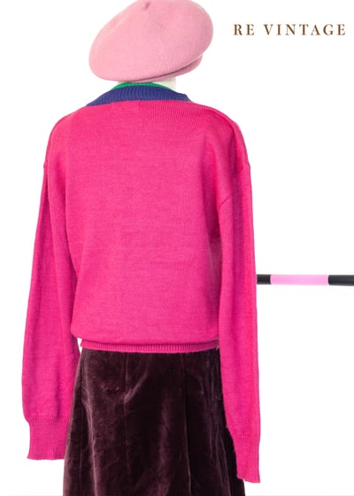 日本製 - 桃粉色の錢幣針織毛線上衣6