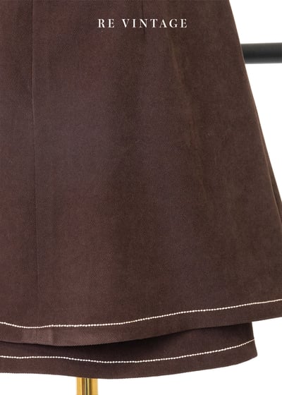 必備單品 - Cocoa雙層巧克力短裙 （27"）10