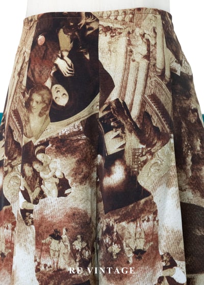 文藝復興拼貼褲裙（26-28"）3