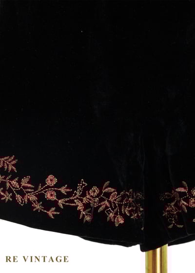 粉紅蝴蝶黑絨短褲（27"）4