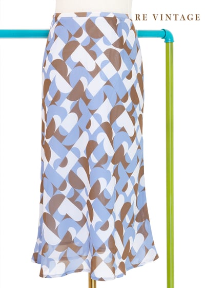 美術館幾何圖形畫作及膝裙（26"）6