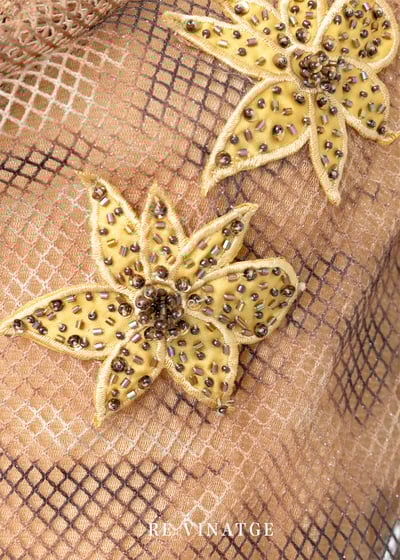 漂亮の暈染棕色網狀上衣9