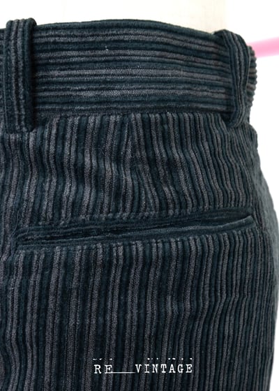 深夜藍線條燈芯絨長褲（26"）7