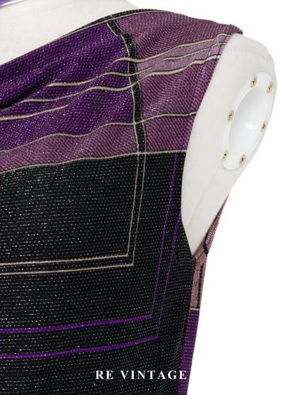 垂墜領口結構線條紫蝶背心4