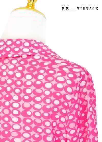 螢光粉普普風圖騰雪紡上衣9