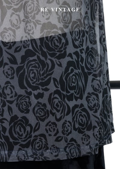 黑灰系玫瑰少女透膚背心9