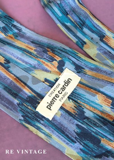 藝術家筆觸畫布領帶4