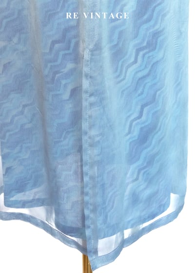 透明水紋霧藍長裙（27-29"）7