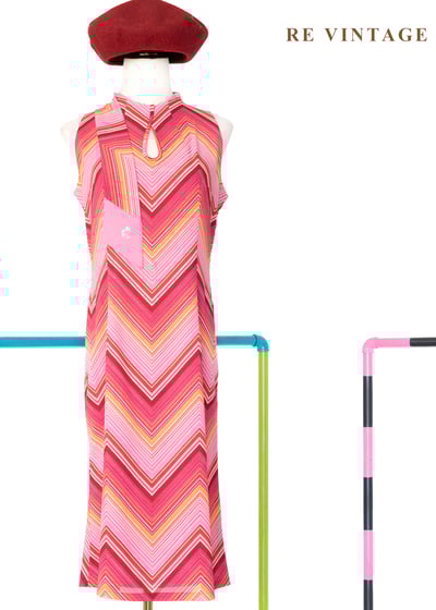 戀愛迷幻舞池鋸齒圖騰洋裝1