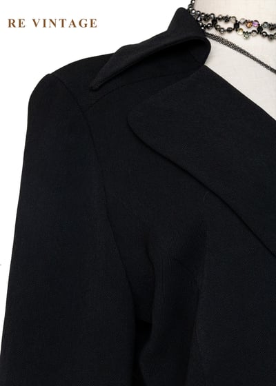 黑曜石影女王西裝式長洋裝5