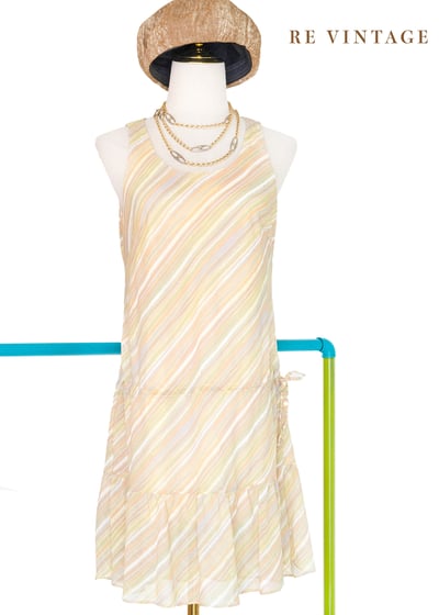 檸檬口味甜甜雪紡洋裝1