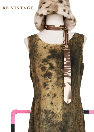 森林苔蘚渲染藝術洋裝3